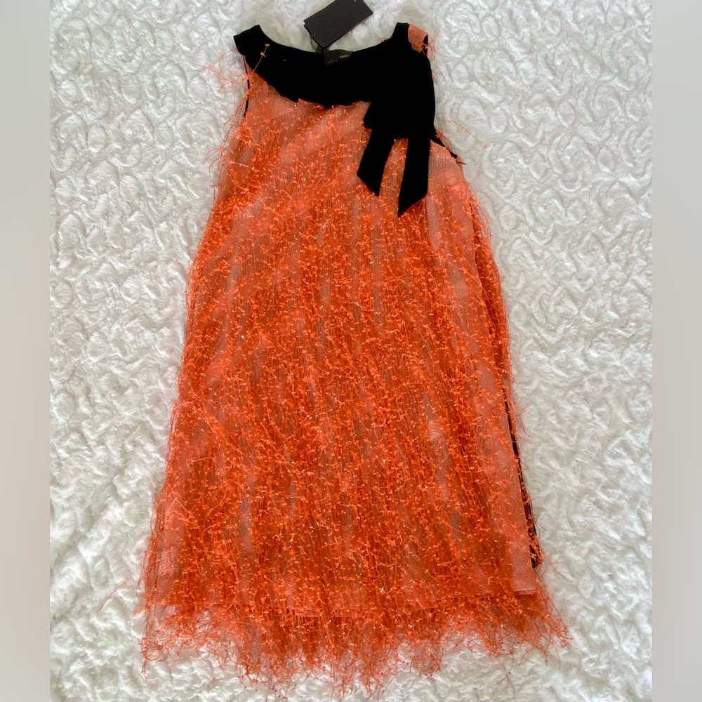 NWT RARE Fendi Party Fringe Details Dress Size 36 - Picture 2 of 16